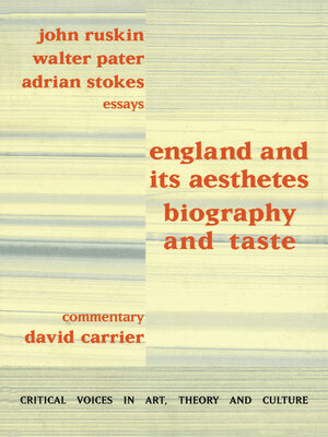 cover image of England and its Aesthetes